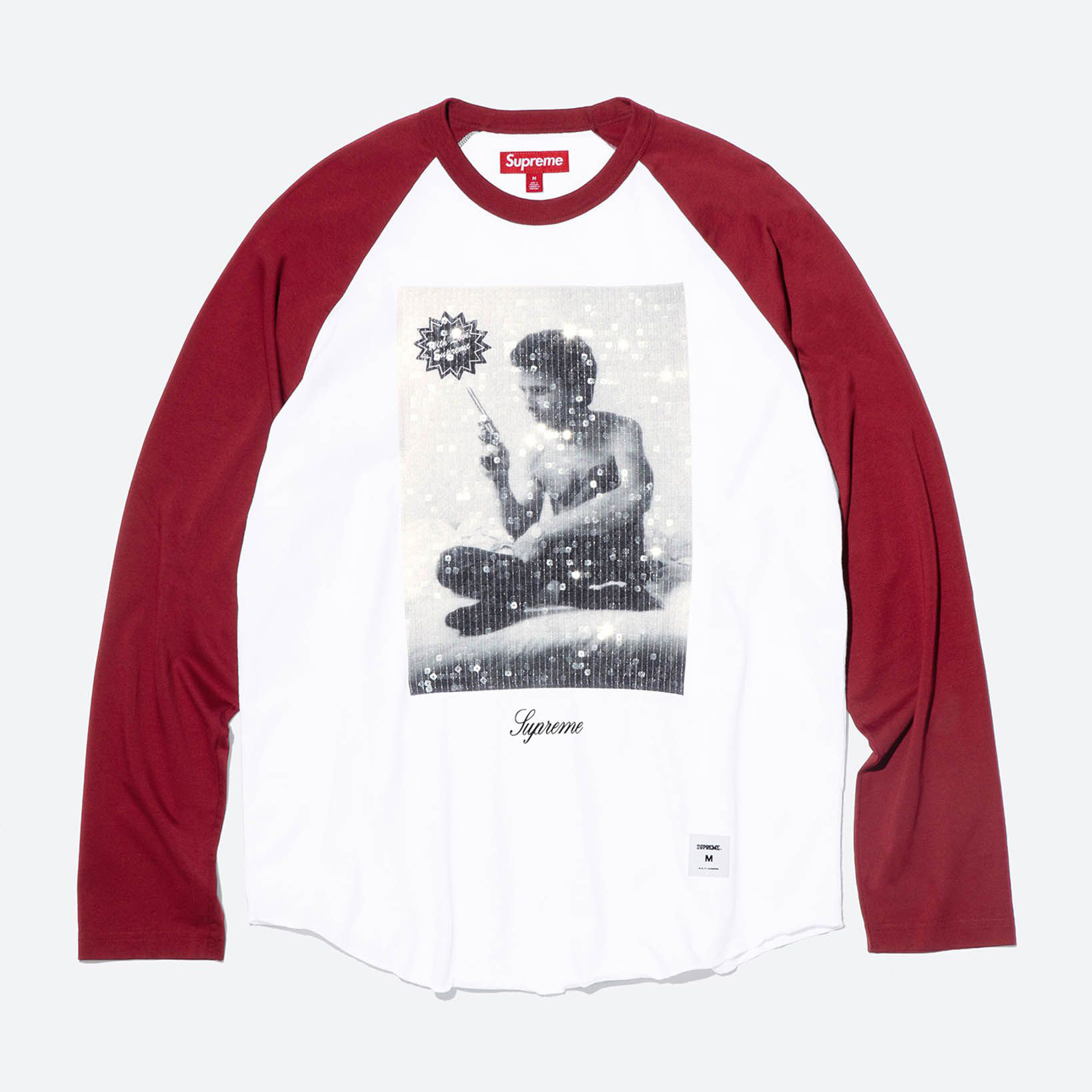 Supreme/Larry Clark Sequin Raglan L/S Top view 3
